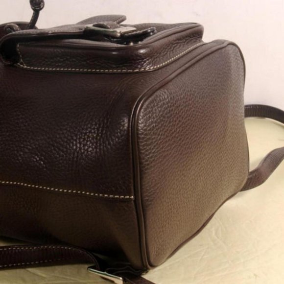MCM Rare Chocolate Brown Leather Backpack 869707 main image 12